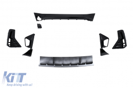 Bodykit für BMW X3 G01 LCI 2022-2023 M Design Stoßstange Radlaufverbreiterungen Seitenschweller-image-6128225