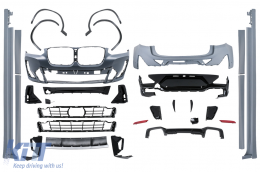 image-16-Bodykit für BMW X4 G02 LCI SUV 2021–2025 Stoßstange Radlaufverbreiterungen Seitenschweller
