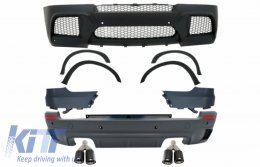 image-67-Bodykit für BMW X5 E70 07-13 X5M M Look Zwilling Auspuff Tipps Kohlenstoff Matt