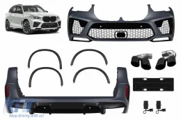 image-42-Bodykit für BMW X5 G05 2018-2022 X5M Look Stoßstange Radkästen Endrohre