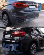 Bodykit für BMW X6 F16 2015-2020 X6M Design M-Paket Stoßstange Seitenschweller Auspuffanlage-image-6009390