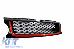 Bodykit für Land Range Rover Sport L320 Facelift 2009-2013 Autobiography Design Stoßstange Schwarz Rote Kühlergrill-image-6041900