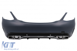 Bodykit für Mercedes C-Klasse W205 Limousine 14–18 Stoßstangen Seitenschweller Endrohre-image-6016236