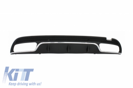 Bodykit für Mercedes C-Klasse W205 S205 Diffusor C63 Design Stoßstange Stoßfänger Endrohre-image-5991181