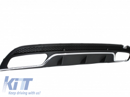 Bodykit für Mercedes C-Klasse W205 S205 Diffusor C63 Design Stoßstange Stoßfänger Endrohre-image-5991183
