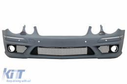 Bodykit für Mercedes E-Klasse W211 02-09 Stoßstange Grill Seitenschweller E63 Look-image-6087332