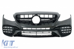 Bodykit für Mercedes E-Klasse W213 16-2019 E63 Design Stoßstange Chrom Auspuffblenden-image-6021244