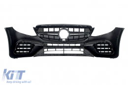 Bodykit für Mercedes E-Klasse W213 16-2019 E63 Design Stoßstange Chrom Auspuffblenden-image-6021248