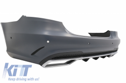 Bodykit für Mercedes E W212 Facelift 2013-2016 E63 Look Schwarz Auspuff Tipps-image-6061388