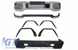 image-44-BodyKit für Mercedes G-Klasse W463 89-17 G63 G65 Look Stoßstange Spoiler LED