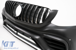 Bodykit für Mercedes GLC Coupé C253 15–19 GLC63-Look Stoßfänger Kühlergrill Endrohre-image-6111000