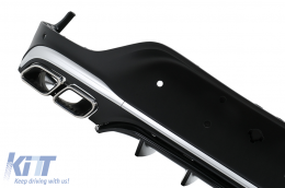 Bodykit für Mercedes GLC Coupé C253 15–19 GLC63-Look Stoßfänger Kühlergrill Endrohre-image-6111004