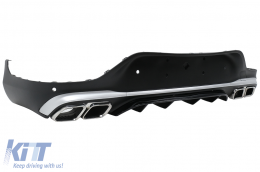 Bodykit für Mercedes GLC Coupé C253 15–19 GLC63-Look Stoßfänger Kühlergrill Endrohre-image-6111006