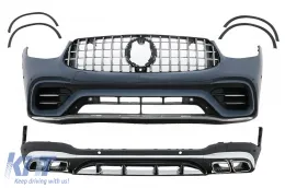 image-16-Bodykit für Mercedes GLC SUV Facelift X253 2020+ GLC63 Look Radkästen Gitter Tipps