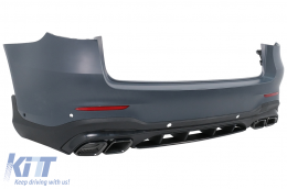 Bodykit für Mercedes GLC SUV Facelift X253 2020+ GLC63 Look Stoßstange Endrohre-image-6113160
