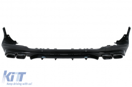 Bodykit für Mercedes GLC SUV X253 15-07.19 Stoßfänger Endrohre GLC63 Look-image-6111028