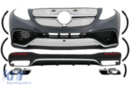 image-4-Bodykit für Mercedes GLE W166 SUV 2015-2018 Stoßstange Diffusor Schalldämpfer Tipps