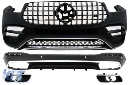 image-9-Bodykit für Mercedes GLE W167 SUV Sport Line 2019+ GLE 63S Look Diffusor Tipps