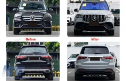 Bodykit für Mercedes GLS SUV X167 19-24 Stoßstange Radkästen Endrohre-image-6258126