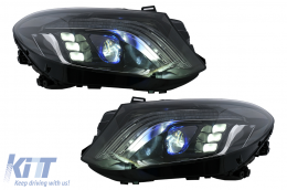 Bodykit für Mercedes M-Klasse W166 12-15 Umbau auf GLE Stoßstange Beleuchtung Kotflügel-image-6085950