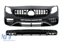 image-75-BodyKit für Mercedes S Coupe C217 Sport Line 15-21 Kühlergrill Diffusor Endrohre