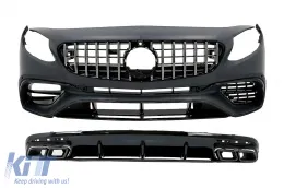 image-6-Bodykit für Mercedes S Coupe C217 Sport Line 15-21 S65 Look Grille Diffusor Endrohre