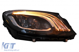 Bodykit für Mercedes S-Klasse W221 05-13 Umbau auf 2018 W222 Design Stoßstange-image-6103357