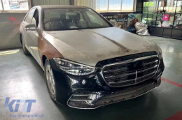Bodykit für Mercedes S-Klasse W221 05-13 Umbau auf W223 S450 Design Stoßstange-image-6107085