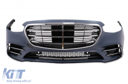 Bodykit für Mercedes S-Klasse W221 05-13 Umbau auf W223 S450 Design Stoßstange-image-6107367