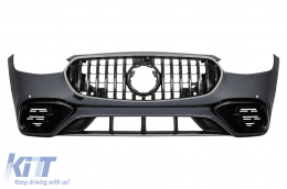 Bodykit für Mercedes S-Klasse W223 2020+ S63 Design Stoßstange Endrohre Kühlergrill-image-6127667