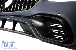 Bodykit für Mercedes S-Klasse W223 2020+ S63 Design Stoßstange Endrohre Kühlergrill-image-6127671