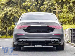 Bodykit für Mercedes S-Klasse W223 2020+ S63 Design Stoßstange Endrohre Kühlergrill-image-6127691