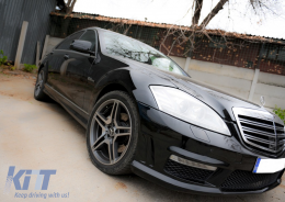BodyKit für Mercedes S W221 05-13 LWB Seitenschweller Endrohe S63 S65 Look-image-6077175