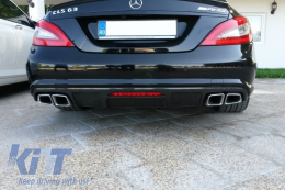 BodyKit für Mercedes S W221 05-13 LWB Seitenschweller Endrohe S63 S65 Look-image-6077176