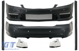 image-45-Bodykit für Mercedes S W221 2005-2011 LWB Seitenschweller Auspuff Tipps Chrom