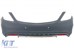 Bodykit für Mercedes S W222 2013-06.2017 S63 Look Auspuff Schalldämpfer Tipps Schwarz-image-6073937