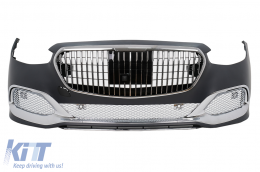 Bodykit für Mercedes S W223 Limousine 20+ Stoßstange Endrohre Kühlergrill M-Design-image-6102309