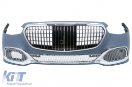 Bodykit für Mercedes S W223 Limousine 20+ Stoßstange Endrohre Kühlergrill M-Design-image-6113005