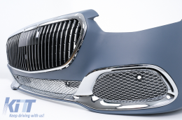 Bodykit für Mercedes S W223 Limousine 20+ Stoßstange Endrohre Kühlergrill M-Design-image-6113009