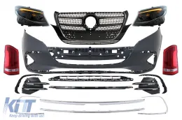 image-21-BodyKit für Mercedes Vito 2020–2024 Stoßstange Kühlergrill Scheinwerfer Rückleuchten