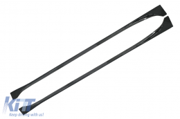 Bodykit für Tesla Model 3 17+ Frontstoßstange Lippe Diffusor Seitenschweller Kohlenstoff Look-image-6086824