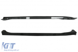 Bodykit für Tesla Model 3 17+ Frontstoßstange Lippe Diffusor Seitenschweller Kohlenstoff Look-image-6086826