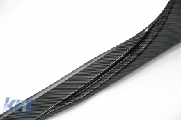 Bodykit für Tesla Model 3 17+ Frontstoßstange Lippe Diffusor Seitenschweller Kohlenstoff Look-image-6086827
