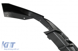 Bodykit für Tesla Model 3 17+ Frontstoßstange Lippe Diffusor Seitenschweller Kohlenstoff Look-image-6086835