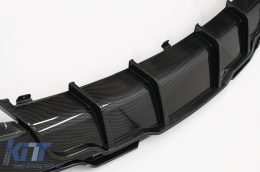 Bodykit für Tesla Model 3 17+ Frontstoßstange Lippe Diffusor Seitenschweller Kohlenstoff Look-image-6086836