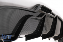 Bodykit für Tesla Model 3 17+ Frontstoßstange Lippe Diffusor Seitenschweller Kohlenstoff Look-image-6086837