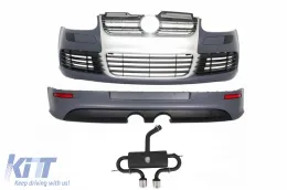 image-52-Bodykit für VW Golf 5 V 03-07 R32 Look Stoßstange Auspuff Aluminiumgitter
