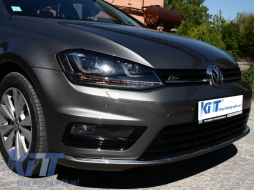 Bodykit für VW Golf 7 VII 12-17 Stoßstange Gitter Seitenschweller Diffus R-line Look-image-6008252