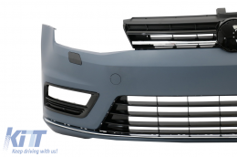 Bodykit für VW Golf 7 VII 12-17 Stoßstange Gitter Seitenschweller Diffus R-line Look-image-6017548