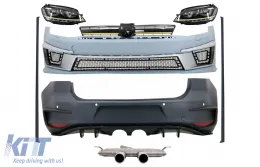 image-22-Bodykit für VW Golf 7 VII 5G1 12-17 Scheinwerfer LED DRL R400 Look Auspuff System